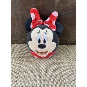 HALLMARK FLUFFBALLS Disney‎ Minnie Mouse 4" Plush Stuffed Animal Ornament